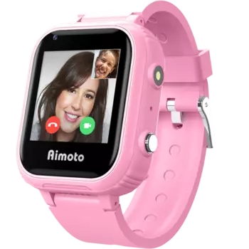 Часы-телефон Aimoto Pro V.2 4G детские, розовые