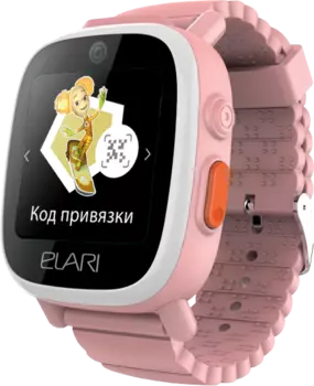 Часы-телефон ELARI детские FixiTime 3 GPS, розовые