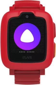 Часы-телефон ELARI детские KidPhone 3G с Алисой и GPS, красные