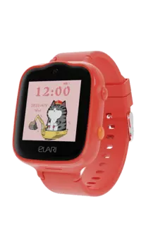 Часы-телефон ELARI детские KidPhone 4G Bubble, красные