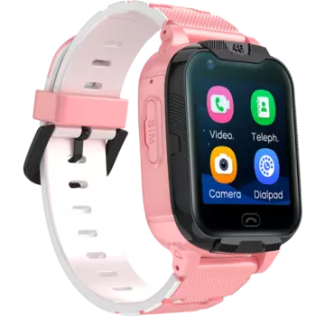 Часы-телефон Fontel детские KidsWatch 4G, розовый