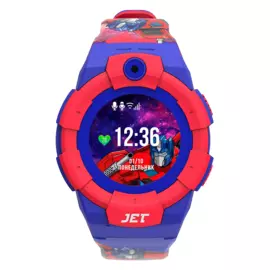 Часы-телефон JET Kid Optimus Prime детские, красно-синие