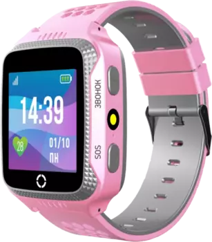 Часы-телефон JET Kid Scout детские, серо-розовые