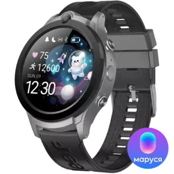 Часы-телефон Leef Vega с Марусей 4G, черные