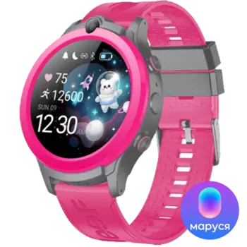 Часы-телефон Leef Vega с Марусей 4G, розовые