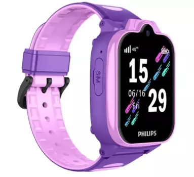 Часы-телефон Philips W6610 детские, розовые