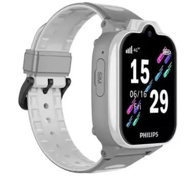 Часы-телефон Philips W6610 детские, серые