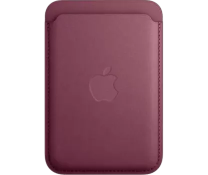 Чехол-бумажник Apple MagSafe для iPhone, микротвил, бордовый (MT253ZM/A)