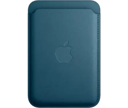 Чехол-бумажник Apple MagSafe для iPhone, микротвил, синий (MT263ZM/A)