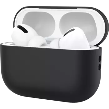 Чехол Deppa для футляра наушников Apple AirPods Pro 2, силикон, черный