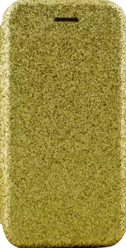 Чехол-книжка Gresso Glitter для Apple iPhone 7/8, пластик, золотистый