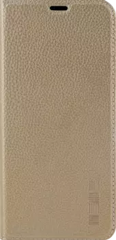 Чехол-книжка InterStep для Samsung Galaxy A6+, кожзам, золотистый