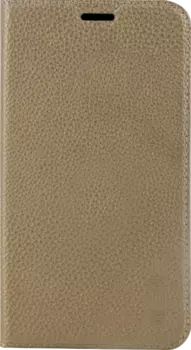 Чехол-книжка InterStep для Samsung Galaxy J7 Neo, кожзам, золотистый