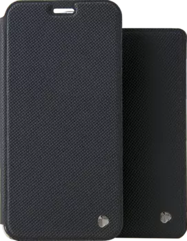 Чехол-книжка + обложка на паспорт FashionTouch для Honor 7A, полиуретан, черный