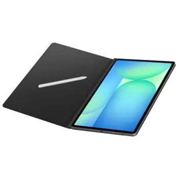 Чехол-книжка Samsung Smart Book Cover для планшета Galaxy Tab S10 FE+, поликарбонат / полиуретан, черный (BX620PBEG)