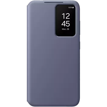 Чехол-книжка Samsung Smart View Wallet Case для Galaxy S24, полиуретан, фиолетовый (EF-ZS921CVEGRU)