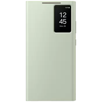 Чехол-книжка Samsung Smart View Wallet Case для Galaxy S24 Ultra, полиуретан, светло-зеленый (EF-ZS928CGEGRU)