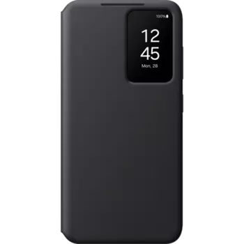 Чехол-книжка Samsung Smart View Wallet Case для Galaxy S24, полиуретан, черный (EF-ZS921CBEGRU)