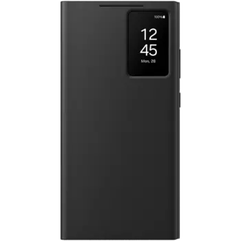 Чехол-книжка Samsung Smart View Wallet Case для Galaxy S24 Ultra, полиуретан, черный (EF-ZS928CBEGRU)