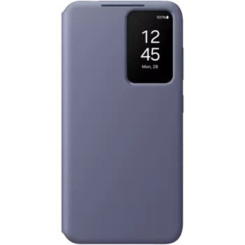 Чехол-книжка Samsung Smart View Wallet Case для Galaxy S24+, полиуретан, фиолетовый (EF-ZS926CVEGRU)
