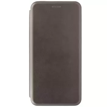 Чехол-книжка Мультибренд универсальный 4.5-4.8'', кожзам, серый (горизонтальный)