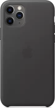 Чехол-крышка Apple для iPhone 11 Pro Max, кожа, черный (MX0E2)