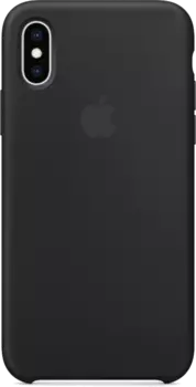Чехол-крышка Apple для iPhone XS, силикон, черный (MRW72)