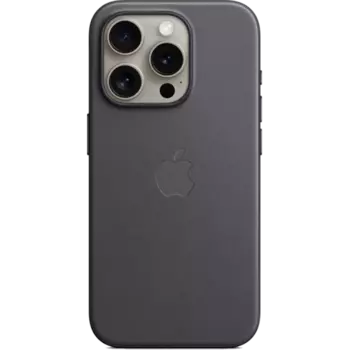 Чехол-крышка Apple FineWoven Case with MagSafe для Apple iPhone 15 Pro, ткань, черный (MT4H3)