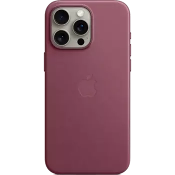 Чехол-крышка Apple FineWoven Case with MagSafe для Apple iPhone 15 Pro Max, бордовый (MT4X3)