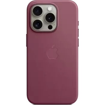 Чехол-крышка Apple FineWoven Case with MagSafe для Apple iPhone 15 Pro, ткань, бордовый (MT4L3)