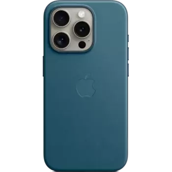 Чехол-крышка Apple FineWoven Case with MagSafe для Apple iPhone 15 Pro, ткань, синий (MT4Q3)