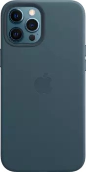 Чехол-крышка Apple MagSafe для iPhone 12 Pro Max, кожа, синий (MHKK3)