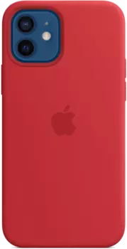 Чехол-крышка Apple MagSafe для iPhone 12 / 12 Pro, силикон, красный (MHL63)