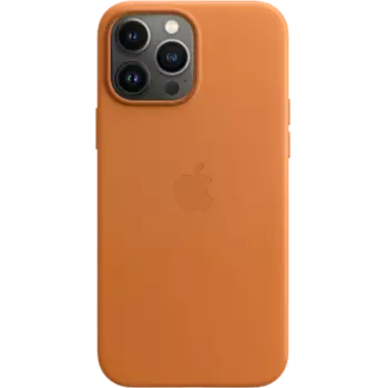 Чехол-крышка Apple MagSafe для iPhone 13 Pro Max, кожа, золотистая охра (MM1L3)
