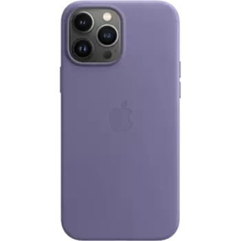 Чехол-крышка Apple MagSafe для iPhone 13 Pro Max, кожа, сиреневая глициния (MM1P3)