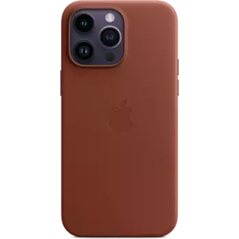 Чехол-крышка Apple MagSafe для iPhone 14 Pro Max, кожа, коричневый (MPPQ3)