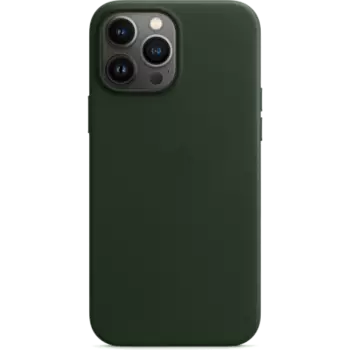Чехол-крышка Apple MM1Q3ZE/A MagSafe для iPhone 13 Pro Max, кожа, зеленая секвойя