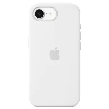 Чехол-крышка Apple Silic Case для Apple iPhone 16E, поликарбонат / силикон, белый (MD3P4FE/A)