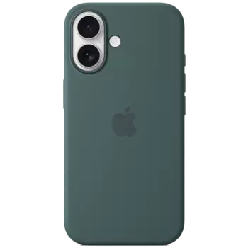 Чехол-крышка Apple Silicone Case c MagSafe для iPhone 16, силикон, Lake Green (MYY83ZM/A)