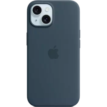 Чехол-крышка Apple Silicone Case with MagSafe для Apple iPhone 15, силикон, синий (MT0N3ZM/A)
