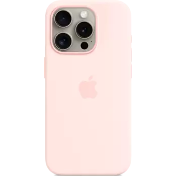 Чехол-крышка Apple Silicone Case with MagSafe для Apple iPhone 15 Pro, силикон, розовый (MT1F3ZM/A)