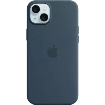 Чехол-крышка Apple Silicone Case with MagSafe для Apple iPhone 15 Plus, силикон, синий (MT123ZM/A)