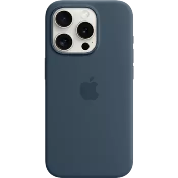 Чехол-крышка Apple Silicone Case with MagSafe для Apple iPhone 15 Pro, силикон, синий (MT1D3ZM/A)