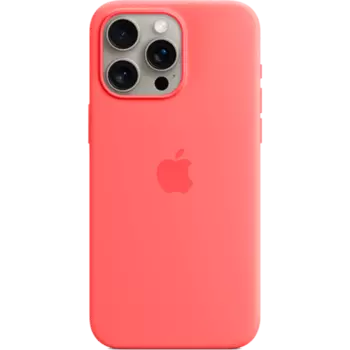 Чехол-крышка Apple Silicone Case with MagSafe для Apple iPhone 15 Pro Max, силикон, оранжевый (MT1V3ZM/A)