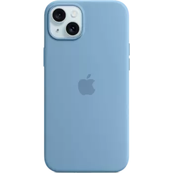 Чехол-крышка Apple Silicone Case with MagSafe для Apple iPhone 15 Plus, силикон, голубой (MT193ZM/A)