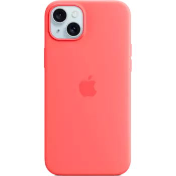 Чехол-крышка Apple Silicone Case with MagSafe для Apple iPhone 15 Plus, силикон, гуава (MT163ZM/A)