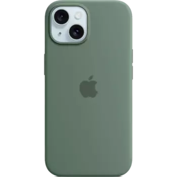 Чехол-крышка Apple Silicone Case with MagSafe для Apple iPhone 15, силикон, хакки (MT0X3ZM/A)