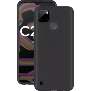 Чехол-крышка Мультибренд для realme C21Y, термополиуретан, черный