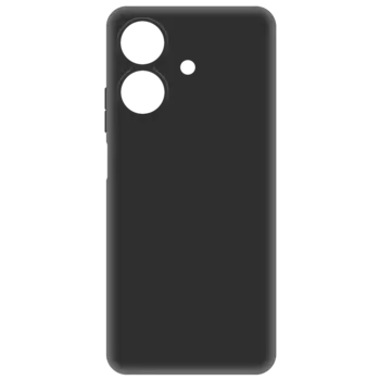 Чехол-крышка для realme Note 60X, термополиуретан, черный