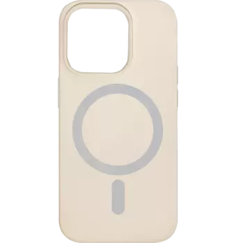 Чехол-крышка Everstone MagSafe Bari для Apple iPhone 14 Pro, бежевый